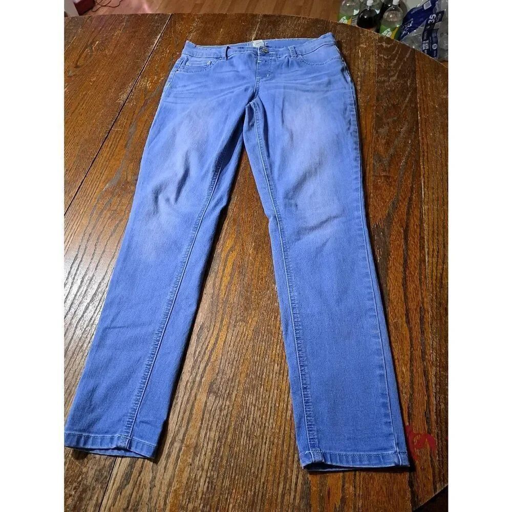 Girls Size 16 Justice Mid Rise Jeggings Skinny Denim Jean Look Casual Pants